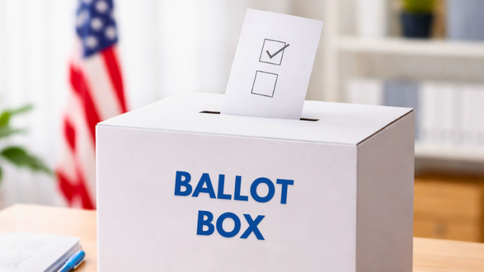 US election Ballot box